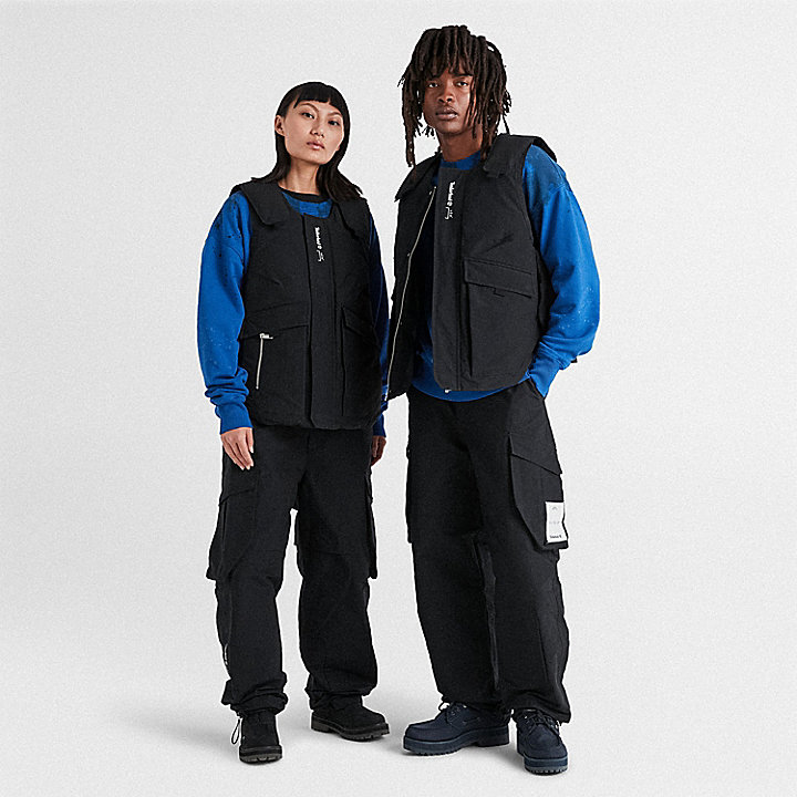 Timberland® x A-Cold-Wall Padded Sleeveless Jacket in Black