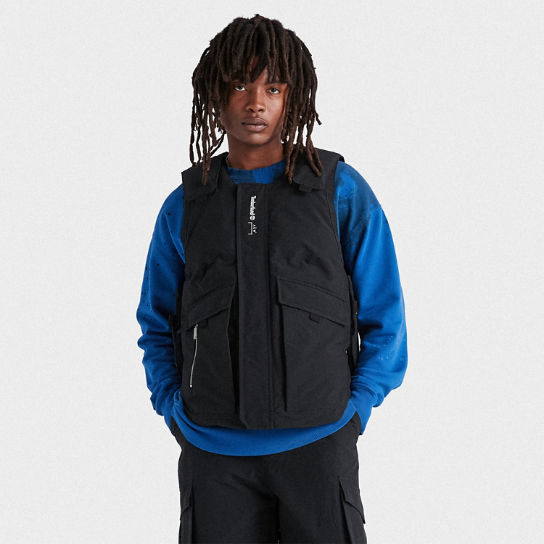 Timberland® x A-Cold-Wall Padded Sleeveless Jacket in Black | Timberland