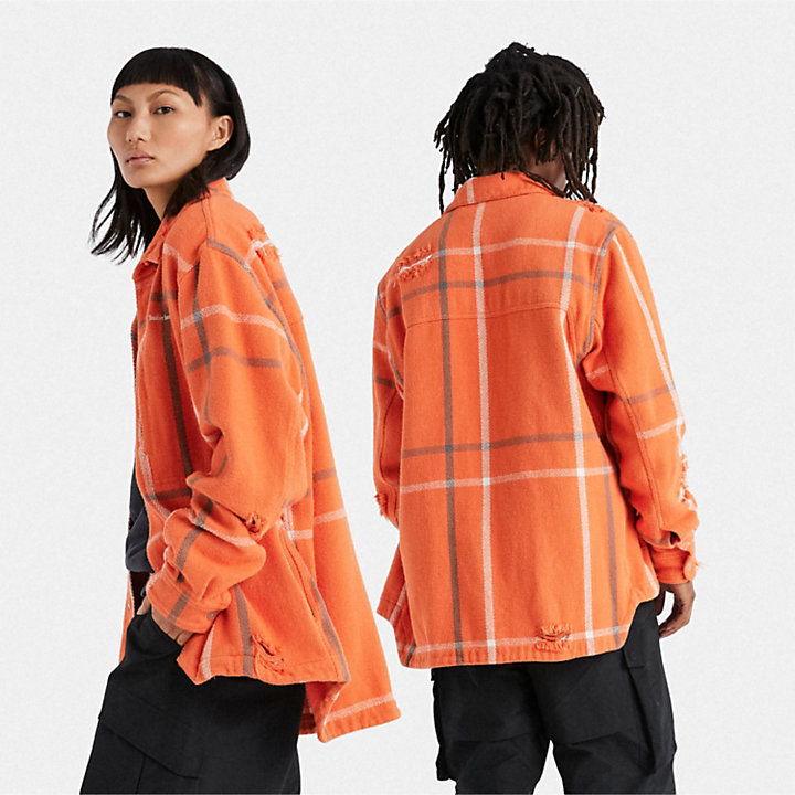 Camisa Larga Timberland® x A-Cold-Wall Sem Género em laranja-