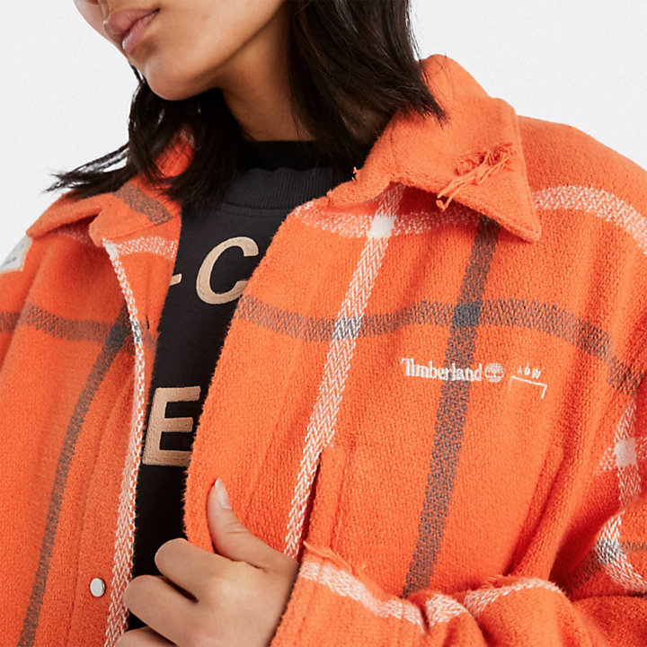 Overshirt Timberland® x A-Cold-Wall All-Gender in arancione-