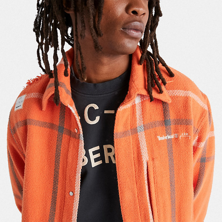 Uniseks Timberland® x A-Cold-Wall* Overshirt in oranje-