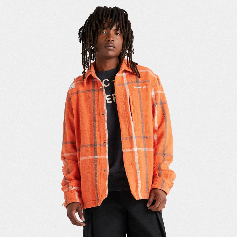 All Gender Timberland X A-cold-wall Overshirt In Orange Orange Unisex