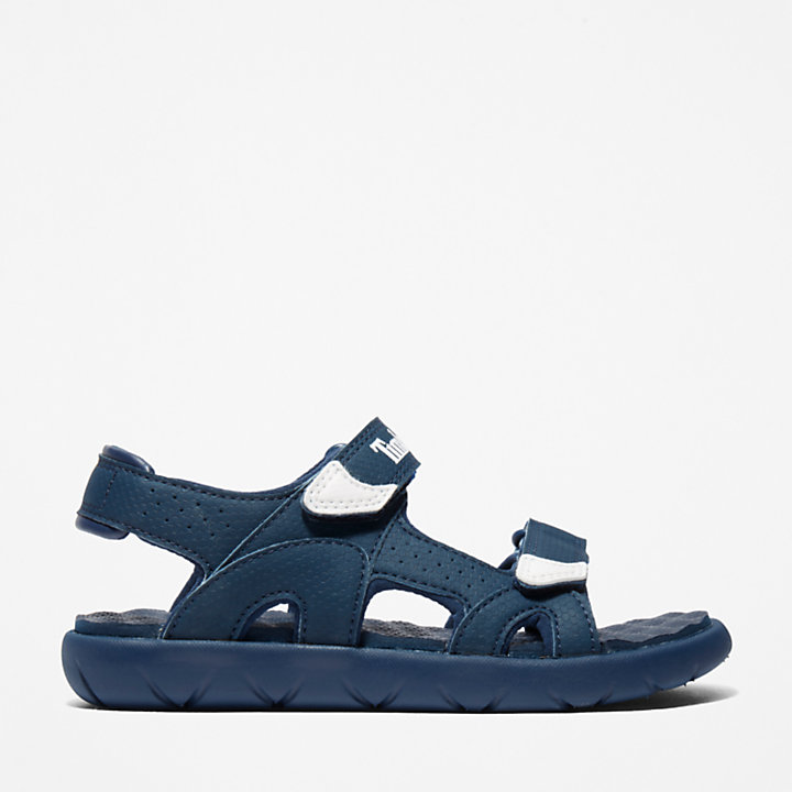 Perkins Row Double-strap Sandal for Youth in Blue-