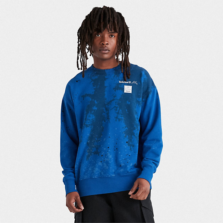 Sweatshirt à motif arbre abstrait Timberland x A-Cold-Wall* en bleu-