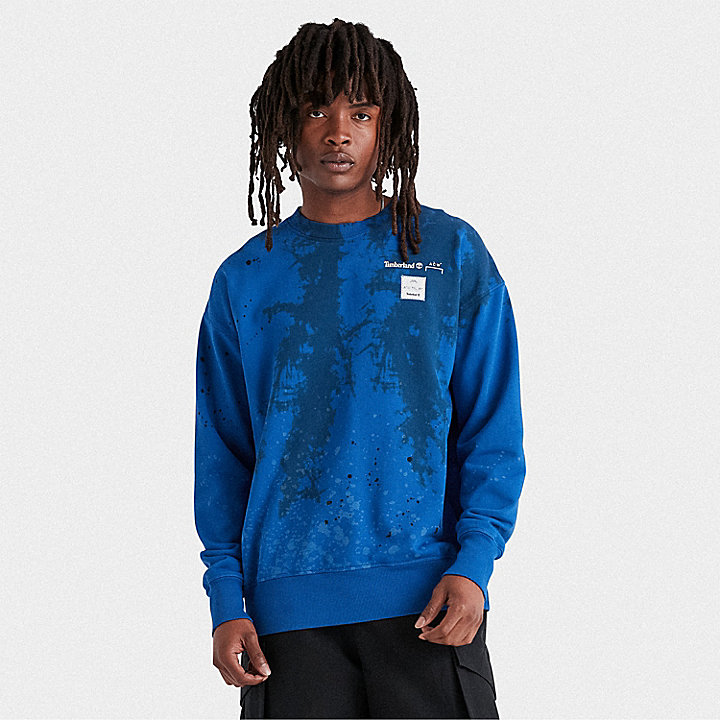 Timberland x A-Cold-Wall* Sweatshirt mit abstraktem Baum-Print in Blau