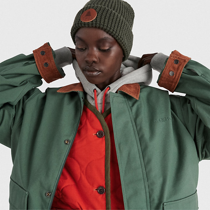 Timberland® x Nina Chanel Abney 3-in-1 Chore Jacket in Green-