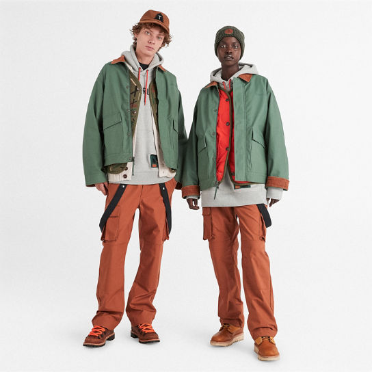 Timberland® x Nina Chanel Abney 3-in-1 Chore Jacket in Green | Timberland