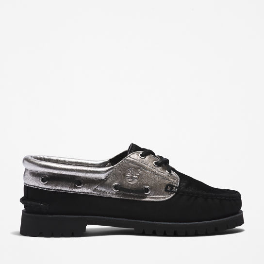 Timberland® Noreen 3-Eye Boat Shoe for Women in Silver | Timberland