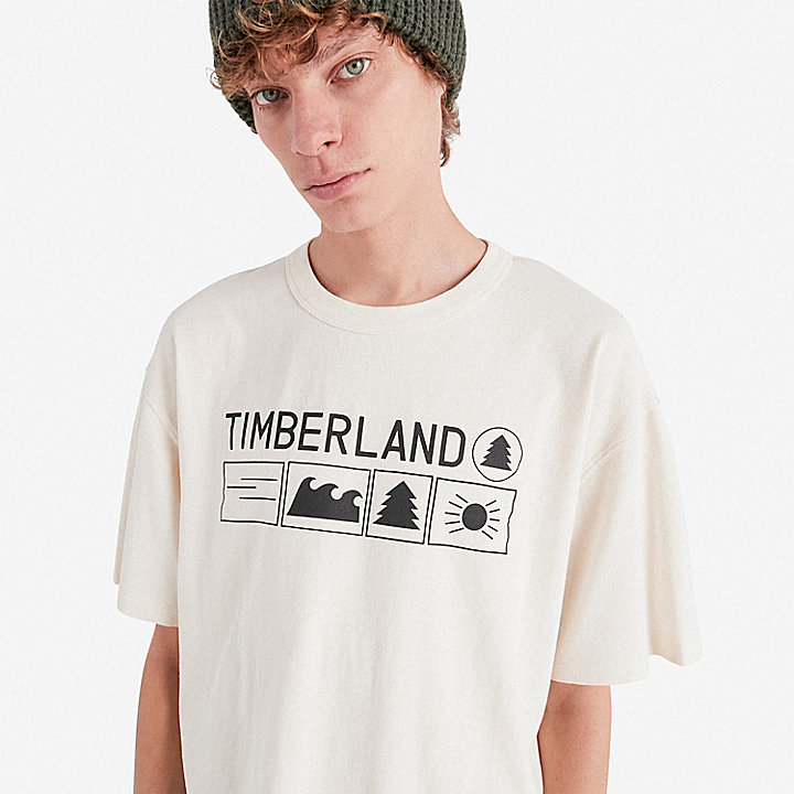 T-shirt Timberland® x Nina Chanel Abney en blanc
