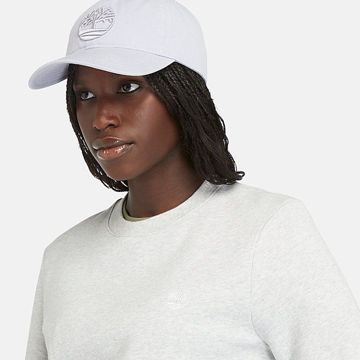 Brushed Back Crew Sweatshirt for Women in Grey