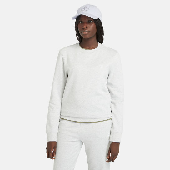 Brushed Back Crew Sweatshirt for Women in Grey | Timberland