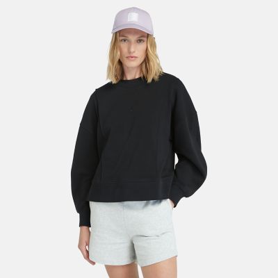 Sweatshirt met ronde hals voor dames in zwart | Timberland