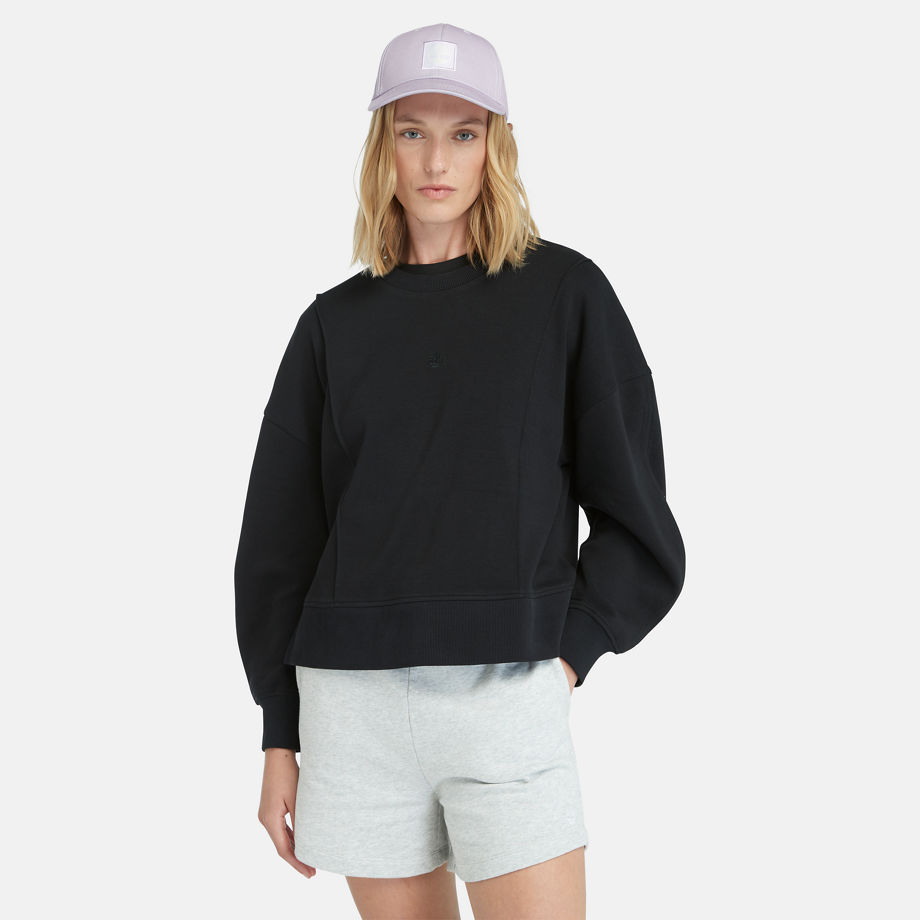 Timberland Sweatshirt Met Ronde Hals Voor Dames In Zwart Zwart