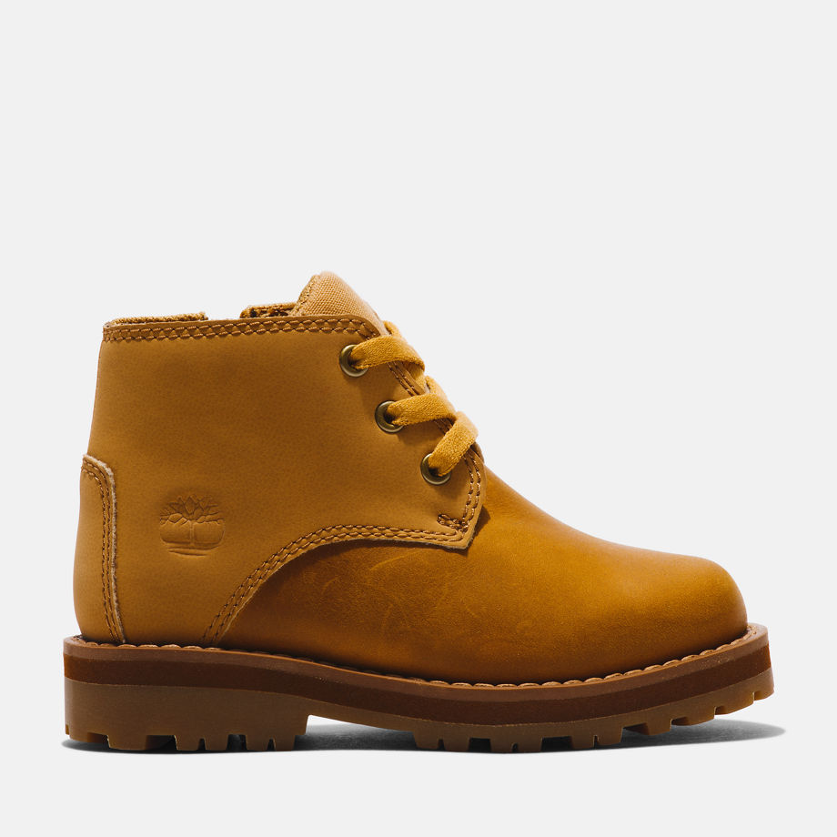 Timberland Courma Kid Chukka Boot For Toddler In Yellow Light Brown Kids, Size 4.5