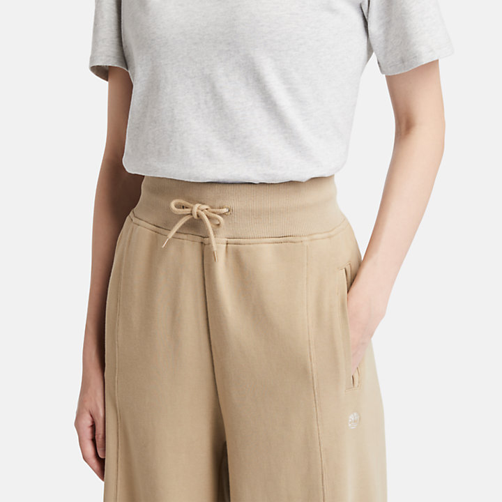 Palazzo Trousers for Women in Beige-