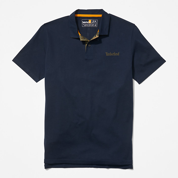Outdoor Heritage Polo Shirt for Men in Navy-