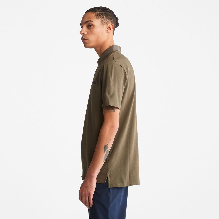 Timberland Outdoor Heritage Polo Shirt For Men In Dark Green Green