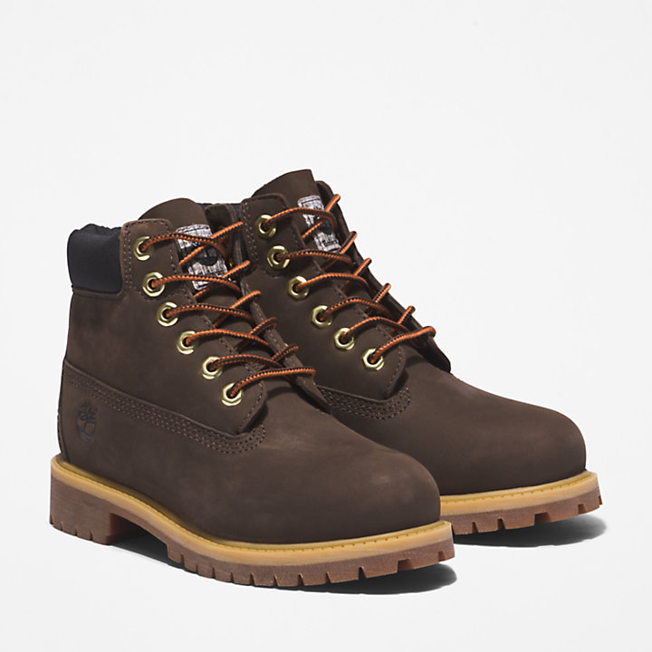 Timberland® Premium 6 Inch Boot for Youth in Dark Brown-