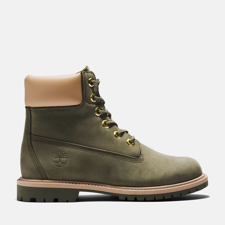 Timberland Heritage 6 Inch Boot For Women In Green Dark Green