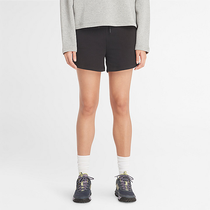 Loopback-Shorts für Damen in Schwarz