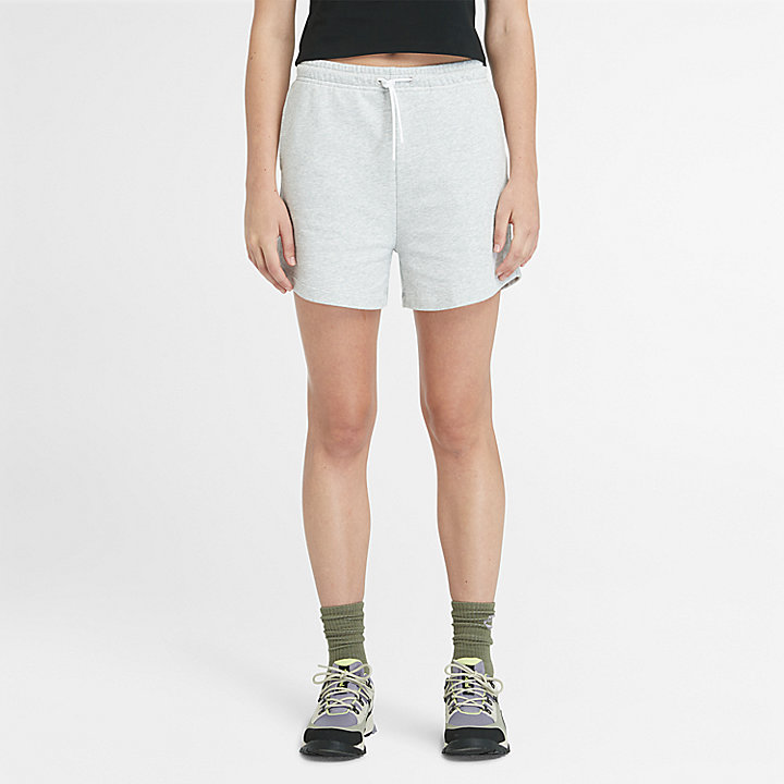 Loopback Shorts for Women in Light Grey