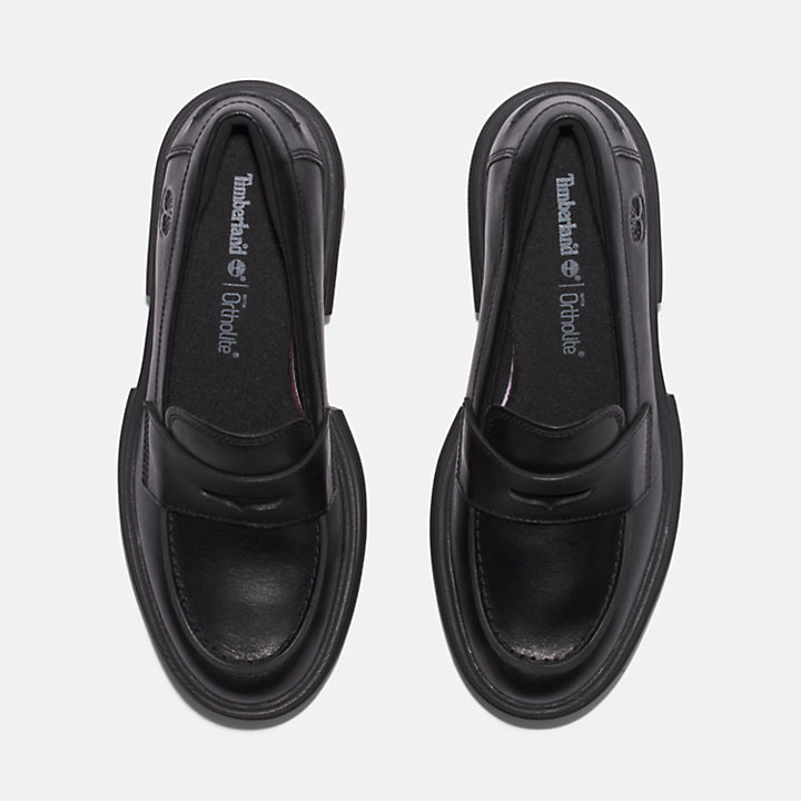 Loafer voor dames in zwart-