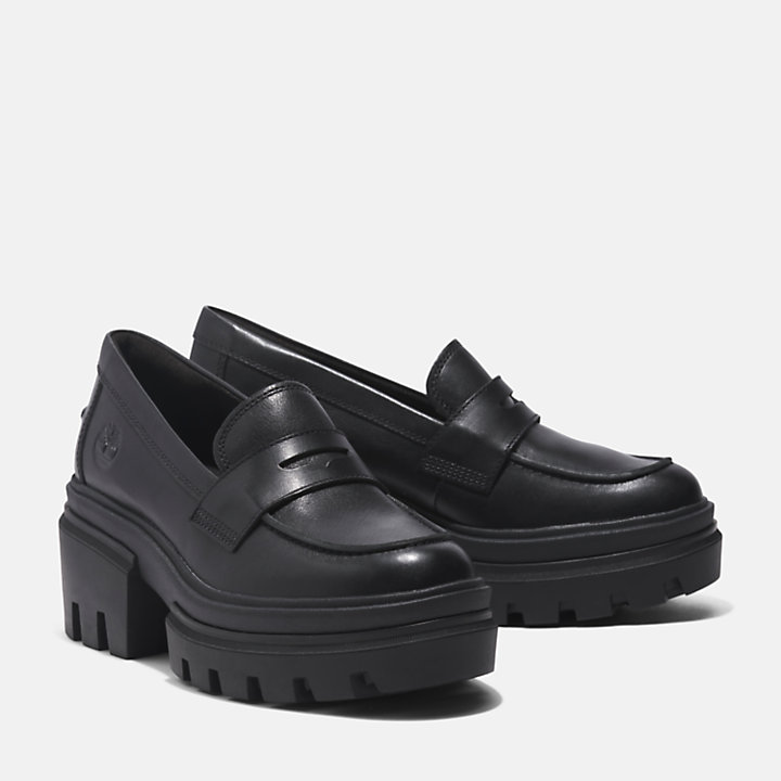 Loafer voor dames in zwart-