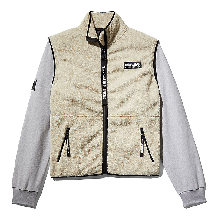 Tommy Hilfiger x Timberland® Re-imagined Hybrid Fleece Jacket in Beige