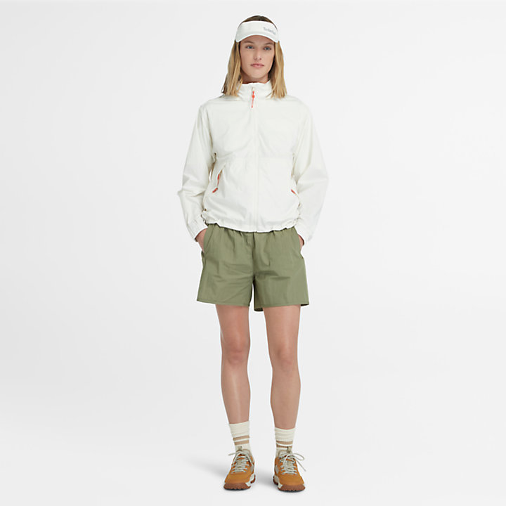 Utility Summer Shorts for Women in Green-