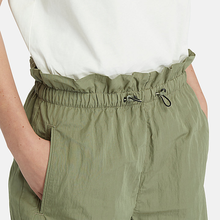 Utility Summer Shorts for Women in Green