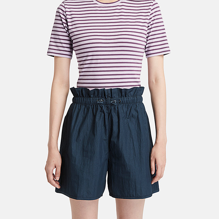 Pantalón corto de estilo militar Summer para mujer en azul marino
