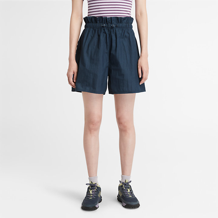 Pantalón corto de estilo militar Summer para mujer en azul marino-