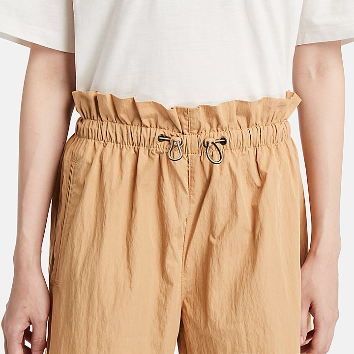 Utility Summer Shorts for Women in Yellow