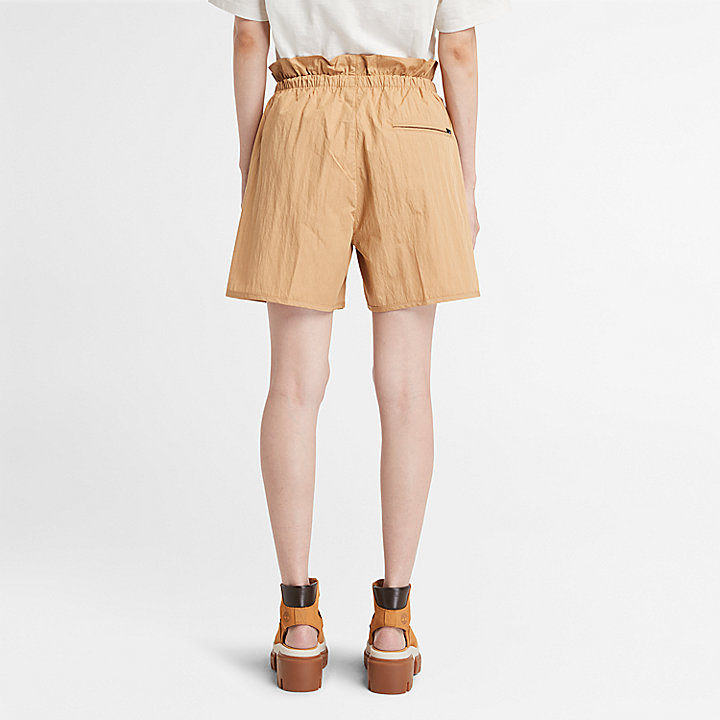 Utility Summer Shorts for Women in Yellow