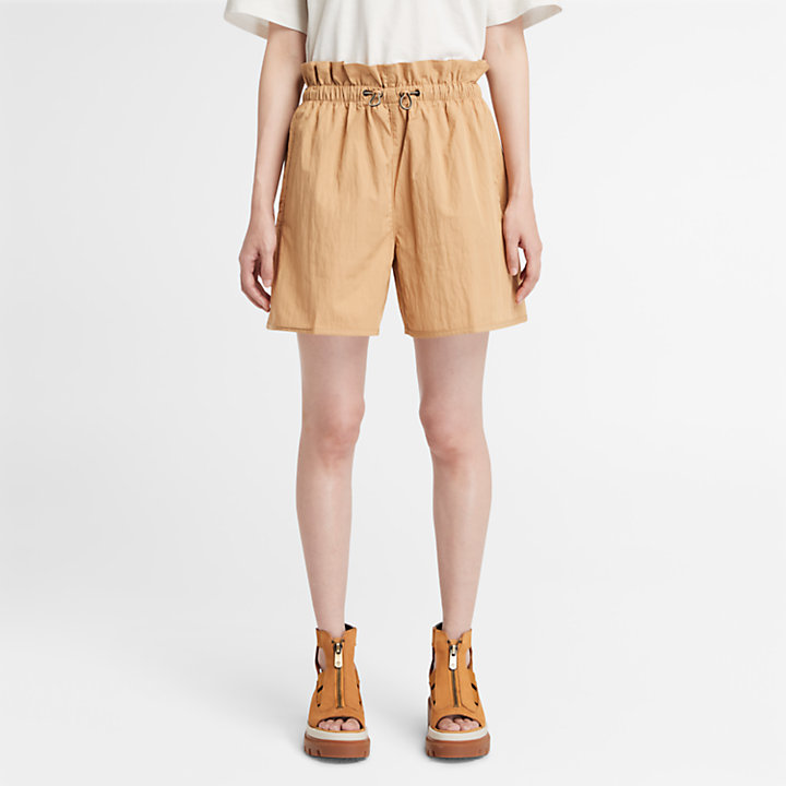 Pantalón corto de estilo militar Summer para mujer en amarillo-