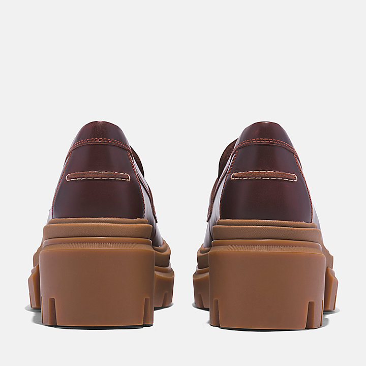 Sapato Loafer para Mulher em castanho-escuro
