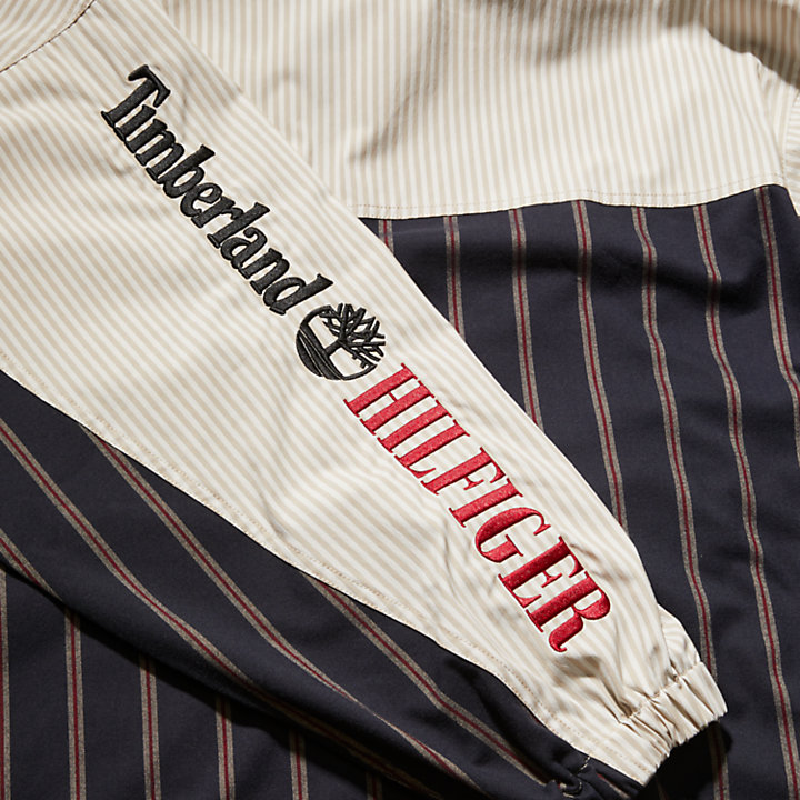 Tommy Hilfiger x Timberland® Re-Imagined Hemdjacke mit Streifen in Blau-