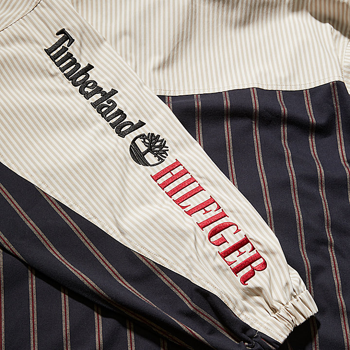 Tommy Hilfiger x Timberland® Re-Imagined Hemdjacke mit Streifen in Blau