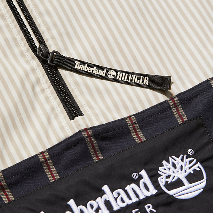 Tommy Hilfiger x Timberland® Re-Imagined Hemdjacke mit Streifen in Blau-