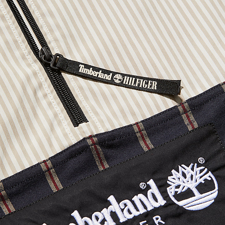 Tommy Hilfiger x Timberland® Re-Imagined Hemdjacke mit Streifen in Blau