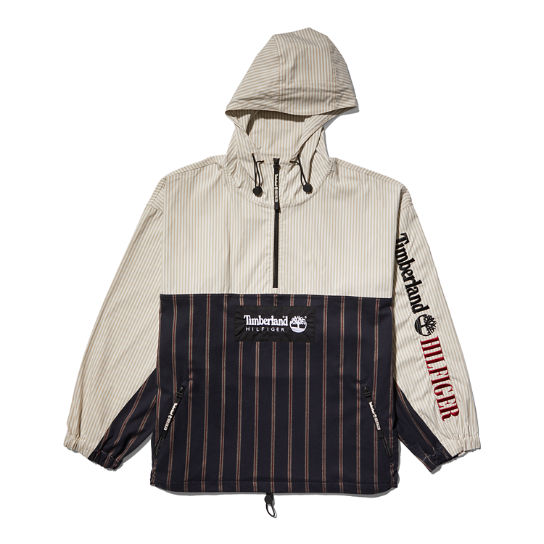 Tommy Hilfiger x Timberland® Re-Imagined Striped Overshirt in Blue | Timberland