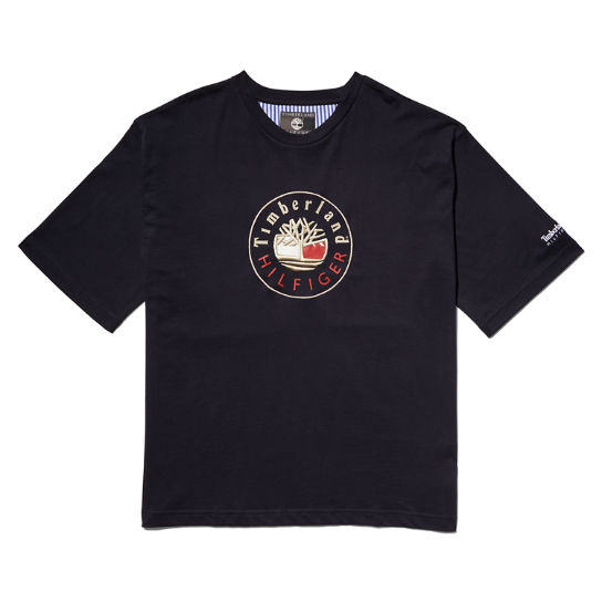 Tommy Hilfiger x Timberland® Re-imagined Logo T-shirt in Blue | Timberland