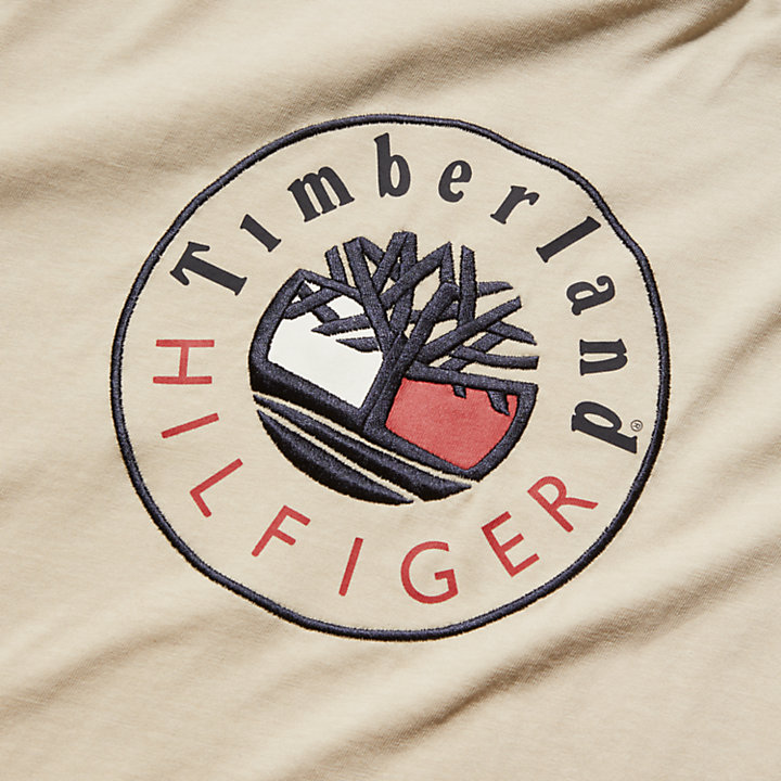 Tommy Hilfiger x Timberland® Re-imagined Logo T-shirt in Beige-