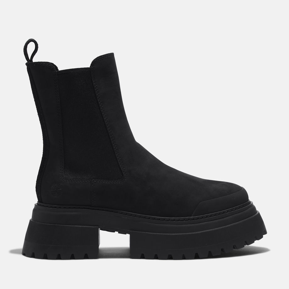 Timberland Sky Chelsea Boot For Women In Black Black, Size 5