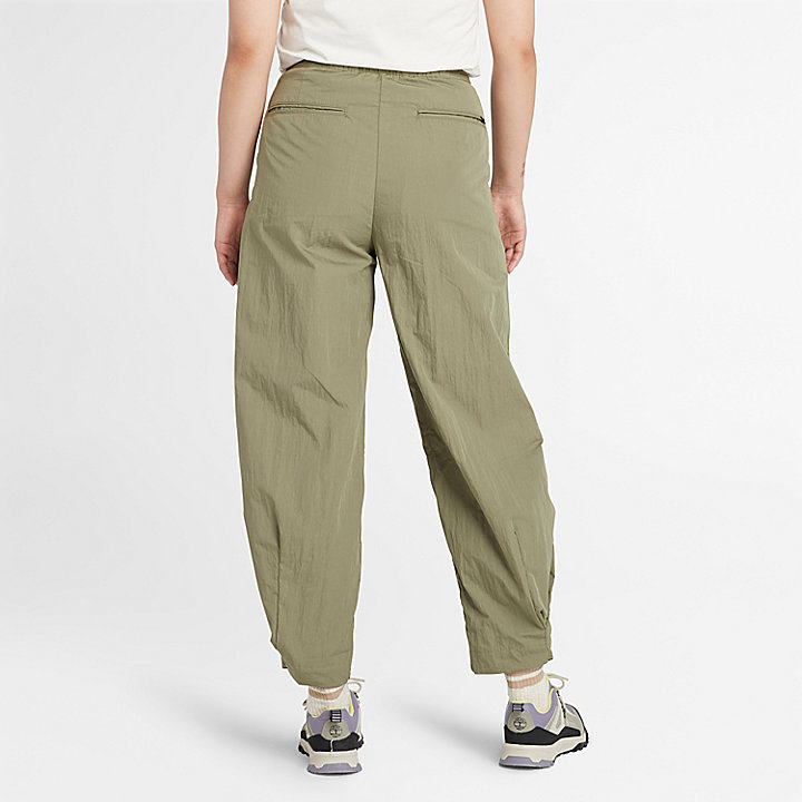 Utility Summer Balloon Trousers for Women in Green