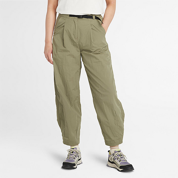 Prácticos pantalones bombachos de verano para mujer en verde
