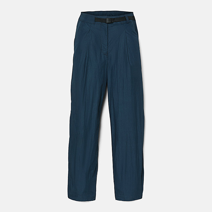 Prácticos pantalones bombachos de verano para mujer en azul marino