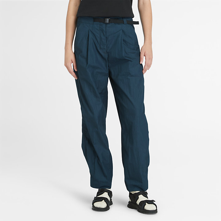 Utility Summer Balloon Trousers for Women in Navy-