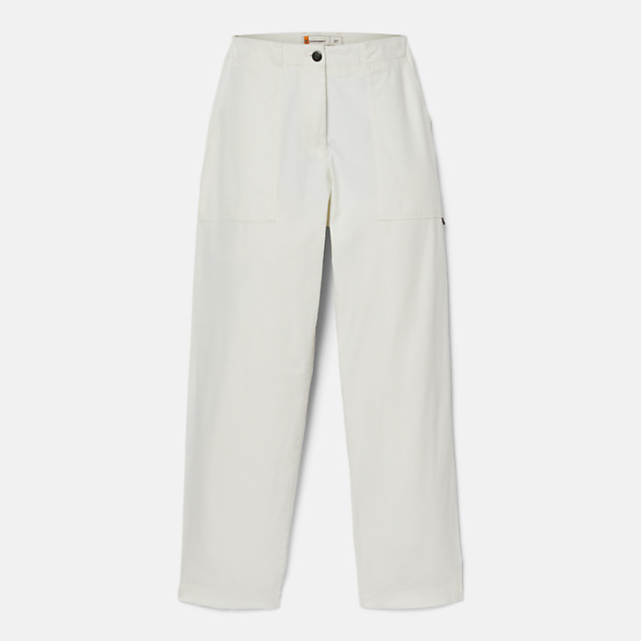 Utility Fatigue Trousers for Women in White-