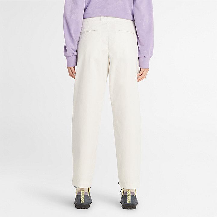 Pantaloni Utility Fatigue da Donna in bianco